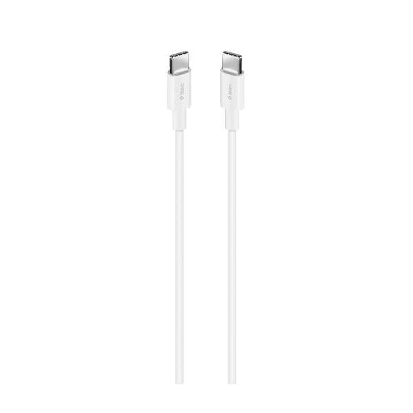 ttec USB-C - USB-C 200cm 60W PD/QC Hızlı Şarj/Data Kablosu Beyaz